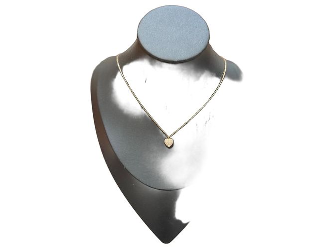 Collar de Corazón con Diamantes Cartier en Oro Rosa Dorado