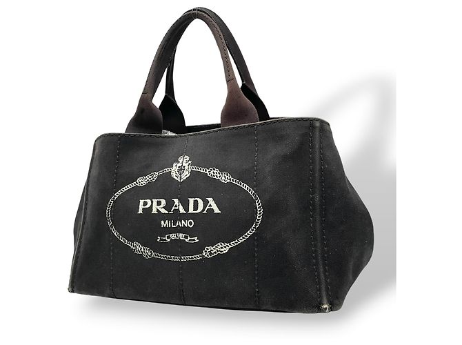 Tote Sac cabas Prada en toile noire