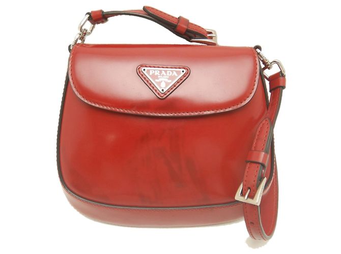 Borsa a tracolla Prada in pelle rossa Rosso