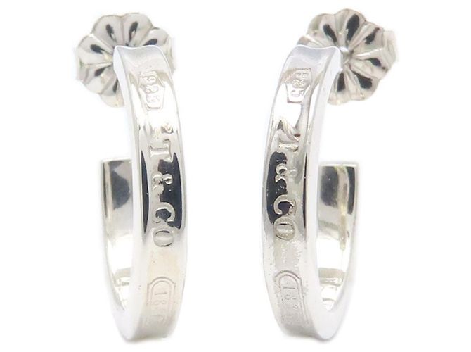 Autre Marque Pendientes de aro Tiffany & Co. Silver 1837