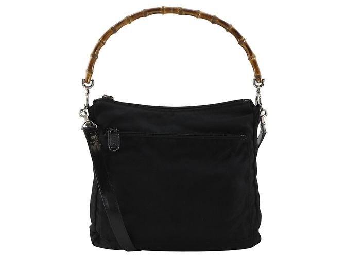 Gucci Sherry bamboo Nylon Schwarz