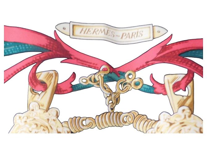 Lenço de seda Hermès "Le Mors à la Connétable"