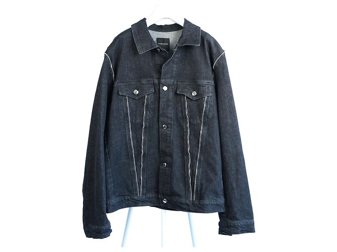 CoSTUME NATIONAL Dunkle Denimjacke, 48 IT