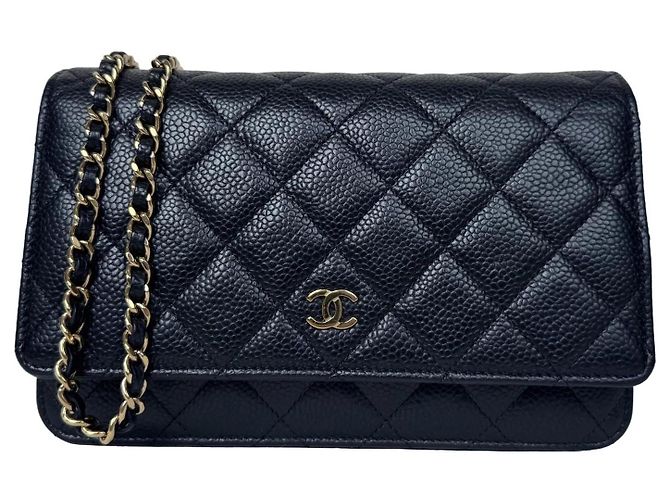 Chanel Wallet on Chain WOC Caviar Nero