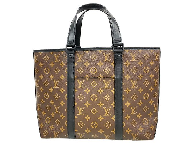 Louis Vuitton Monogram Macassar Weekend Tote PM Brown