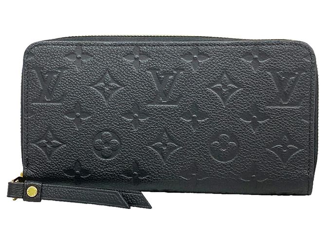 Louis Vuitton Monogram Empreinte Zippy Wallet M61864 Noir