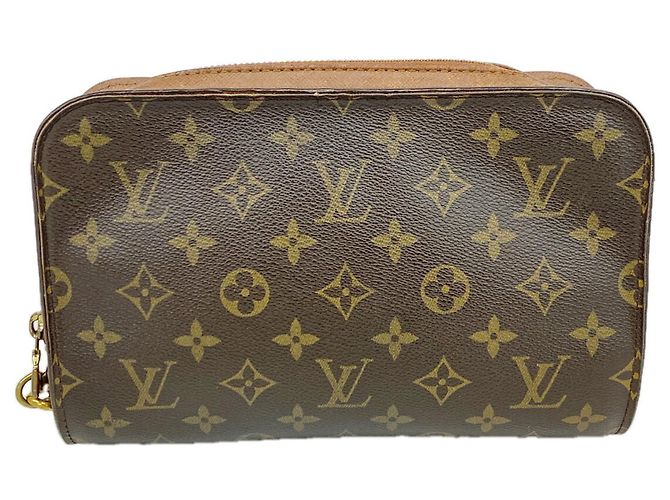 Sac pochette Louis Vuitton Monogram Orsay Marron