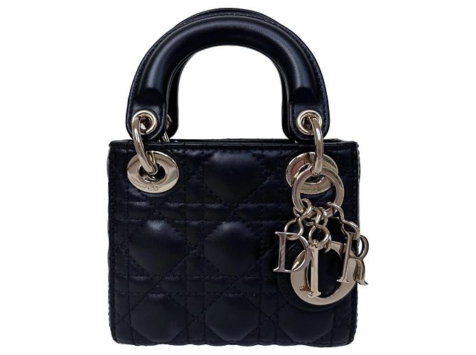 Borsa Dior Lady Dior Micro in Pelle d'Agnello Nera