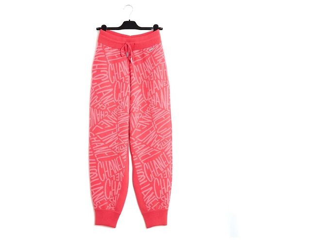 Chanel Coco Neige Kaschmir Jogginghose Rosa