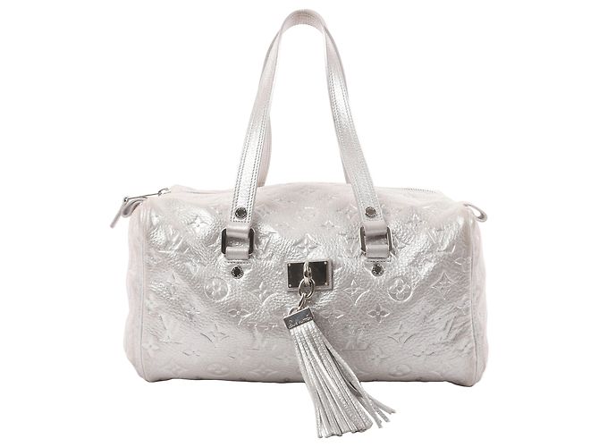 Bolsa de Ombro Louis Vuitton Comete Limited Edition Monogram em Shimmer Silver Cinza