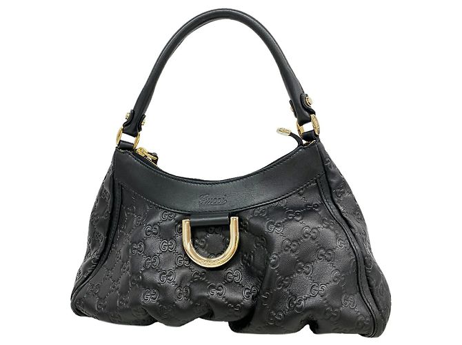 Borsa a tracolla Gucci in pelle nera