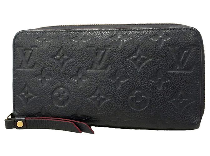 Portafoglio Zippy Louis Vuitton Monogram Empreinte Rosso