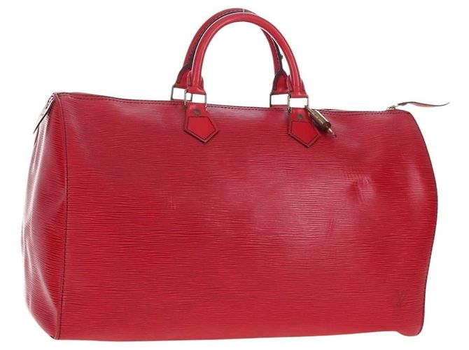 Louis Vuitton Speedy Epi Leather 40 Rouge