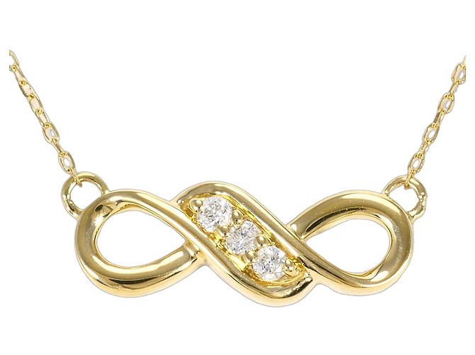 Autre Marque Collana in oro giallo 18K con diamante