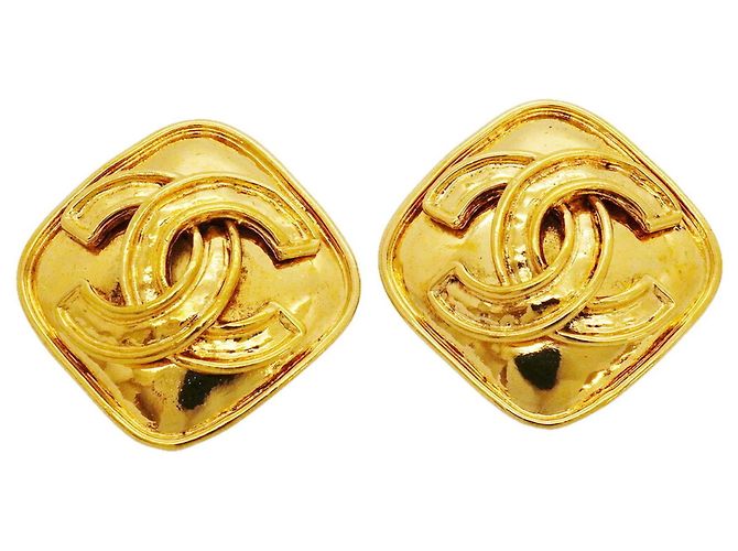 Orecchini a clip Chanel placcati oro