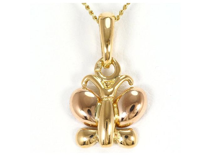 Autre Marque Collana in oro giallo e oro rosa 18K con pendente