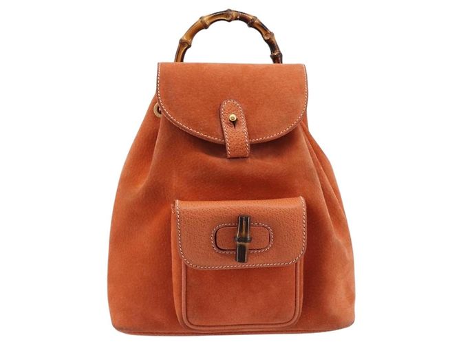 Gucci Vintage Bamboo Suede Mini