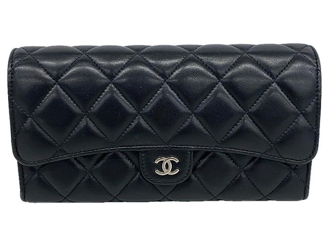 Chanel Matelassé Lambskin Long Wallet
