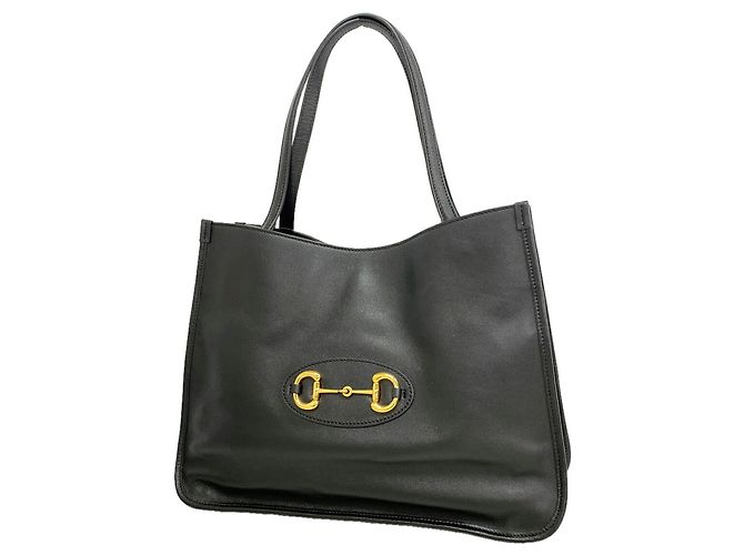 Borsa Tote Gucci in pelle nera