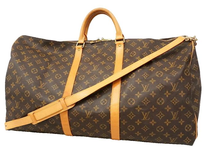 Louis Vuitton Monogram Keepall Bandoulière 60 Boston Bag