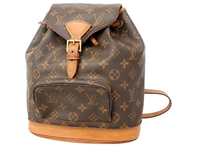 Louis Vuitton Monogram Montsouris MM Rucksack Braun