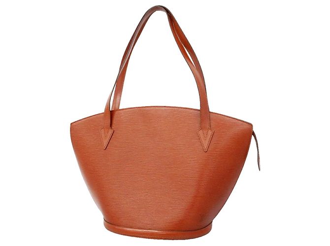 Bolso de hombro Louis Vuitton Epi Saint Jacques Castaño