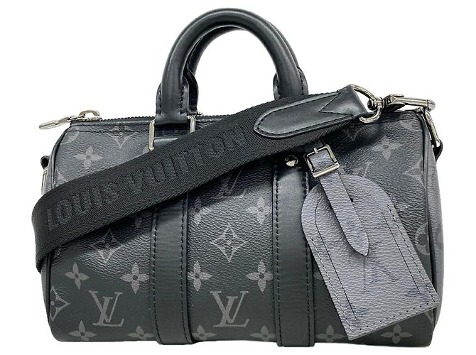 Bolso Louis Vuitton Monogram Eclipse Reverse Keepall Bandoulière 25