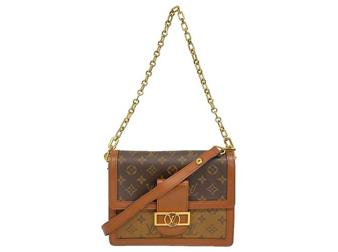 Sac à épaule Louis Vuitton Monogram Reverse Dauphine MM
