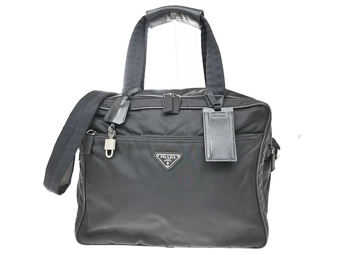 Prada Boston Tessuto Large con zip frontale espandibile