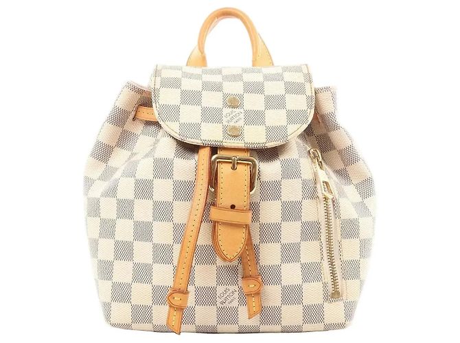 Louis Vuitton Sperone BB Damier Azur Backpack in Beige N44026