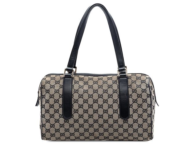 Bolsa Boston Gucci GG Canvas Bege