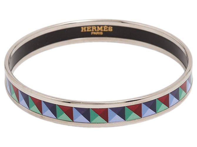 Bracciale Hermès Narrow Enamel Clous de Trompe Multi 65