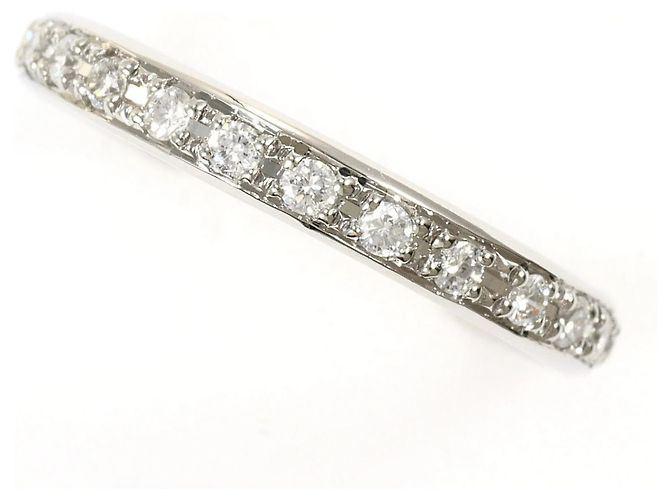 Autre Marque Platin-Ehering mit Diamant