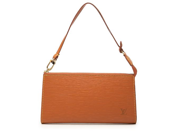 Bolsa de Ombro Louis Vuitton Epi Pochette Accessoires Castanha