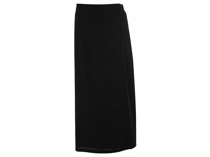 Yohji Yamamoto, schwarzer Maxirock aus Wolle