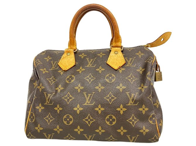 Borsa Louis Vuitton Monogram Speedy 25 Marrone