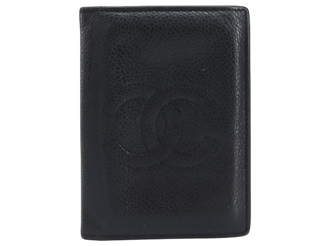 Portacarte bifold Chanel Timeless Caviar