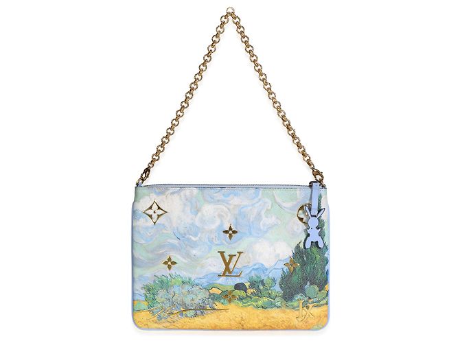 Louis Vuitton x Jeff Koons Masters Van Gogh Canvas Pochette Clutch