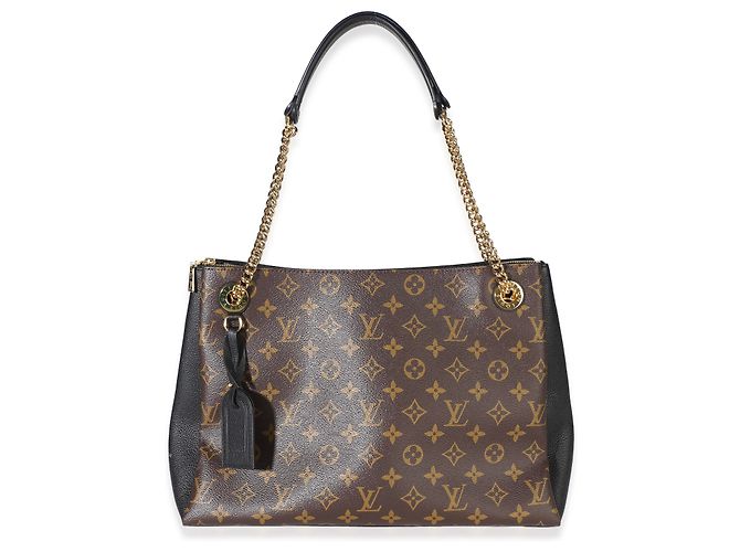 Louis Vuitton Black Monogram Canvas Surene MM Marron
