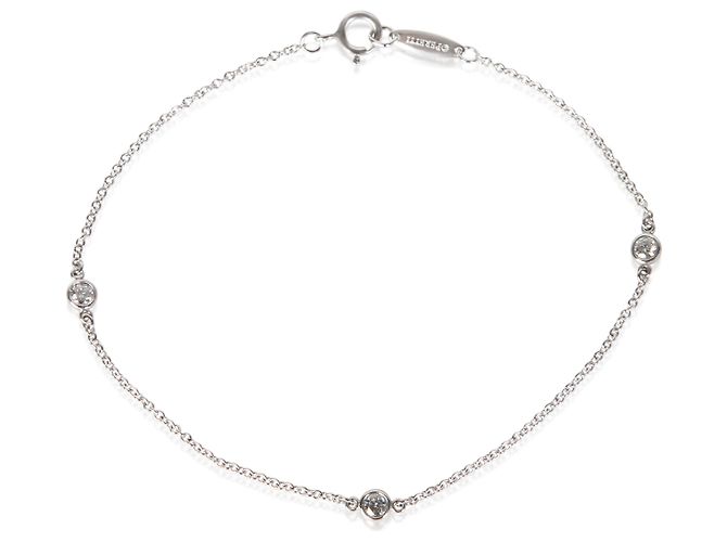 Pulseira Tiffany & Co. Platinum Diamond Elsa Peretti Diamond By The Yard