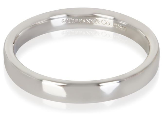 Aliança Plana Tiffany & Co. em Platina 3mm