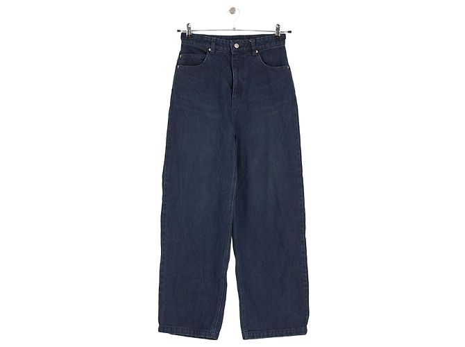 Autre Marque Vaqueros anchos y rectos de algodón azul THE FRANKIE SHOP