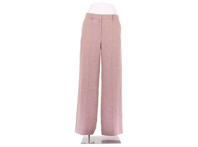 Pantalones Laurence Bras de lino rosa 36