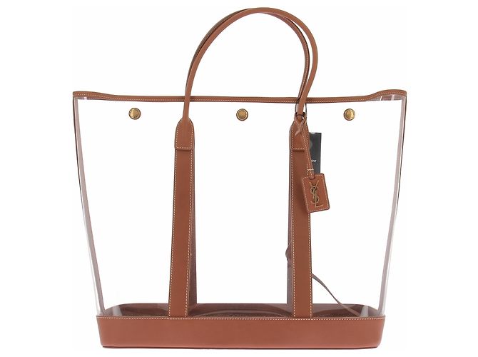 Autre Marque Bolsa "Severine" transparente Camelo