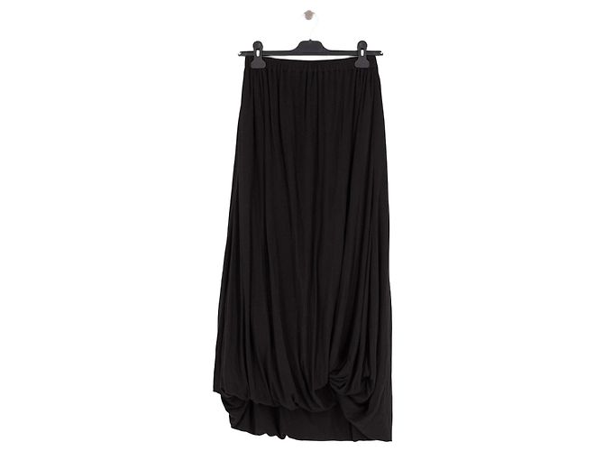 Autre Marque Falda larga negra THE GARMENT de algodón Talla S