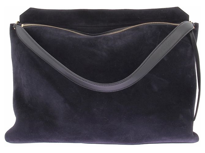 Wandler Sac en daim bleu marine