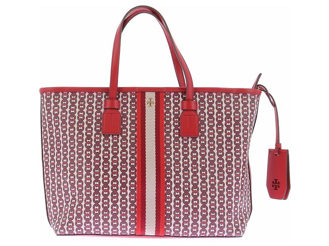 Bolso tote Tory Burch de piel roja