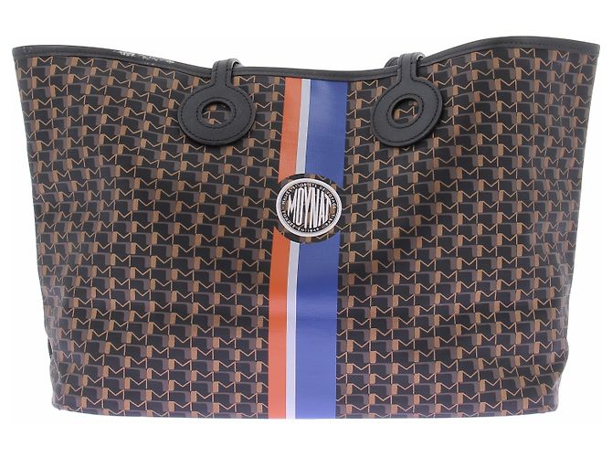 Autre Marque Borsa a mano MOYNAT in pelle nera e marrone