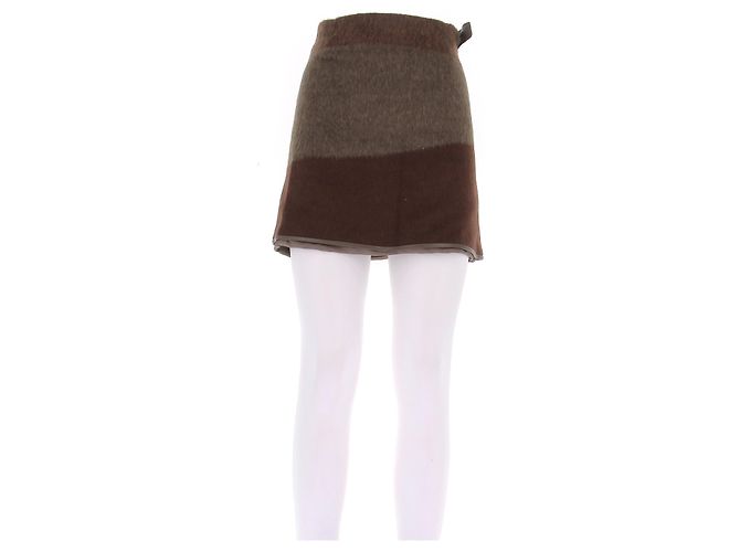Hermès Saia de cashmere castanha Marrom