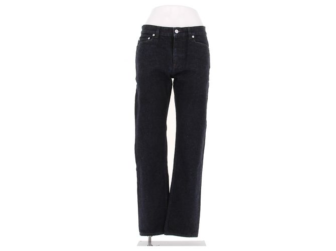 Hermès Navy Blue Cotton Jeans Size 40